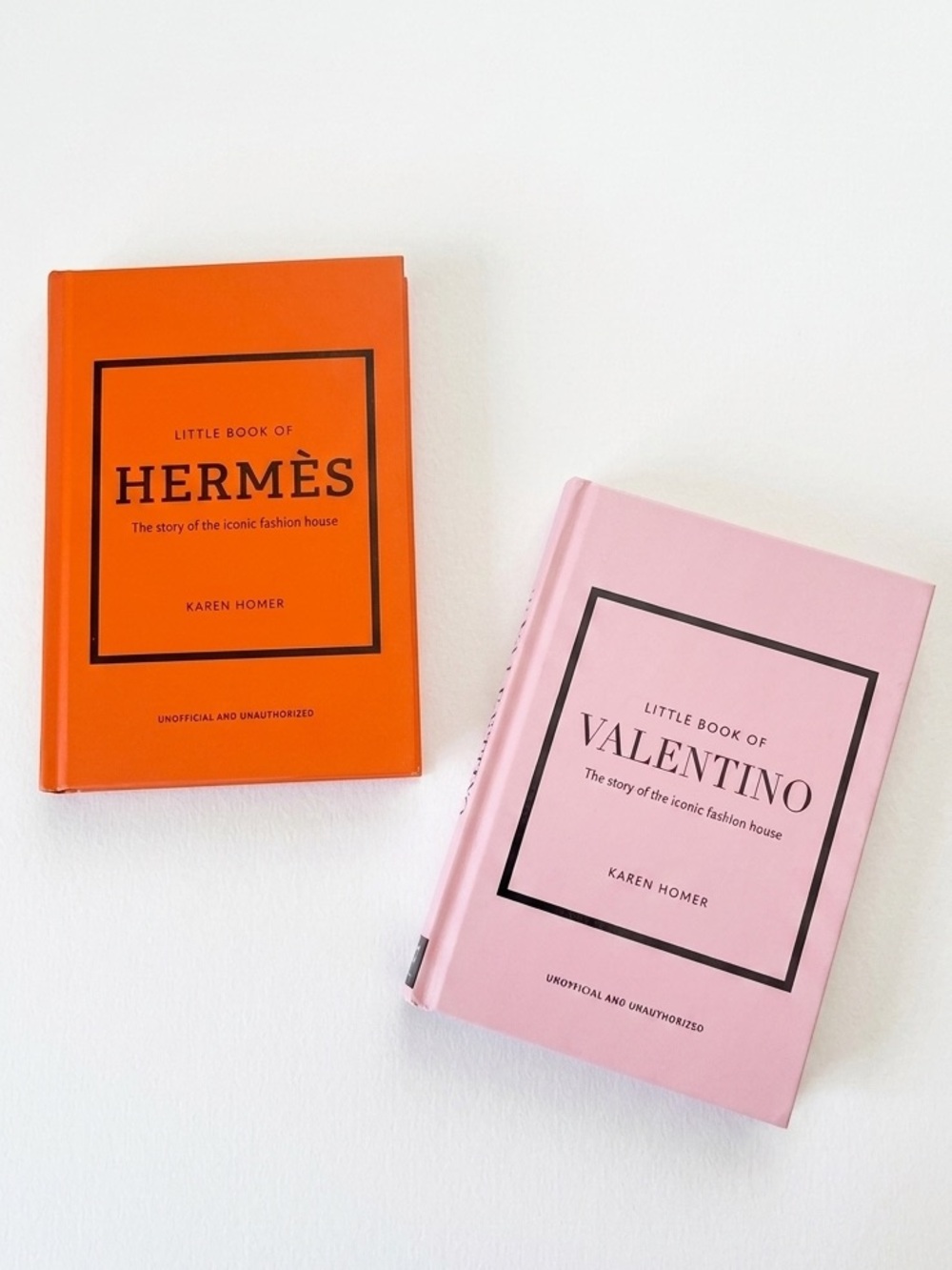 Set of 2 Fashion Books - Hermès & Valentino by Karen Homer
